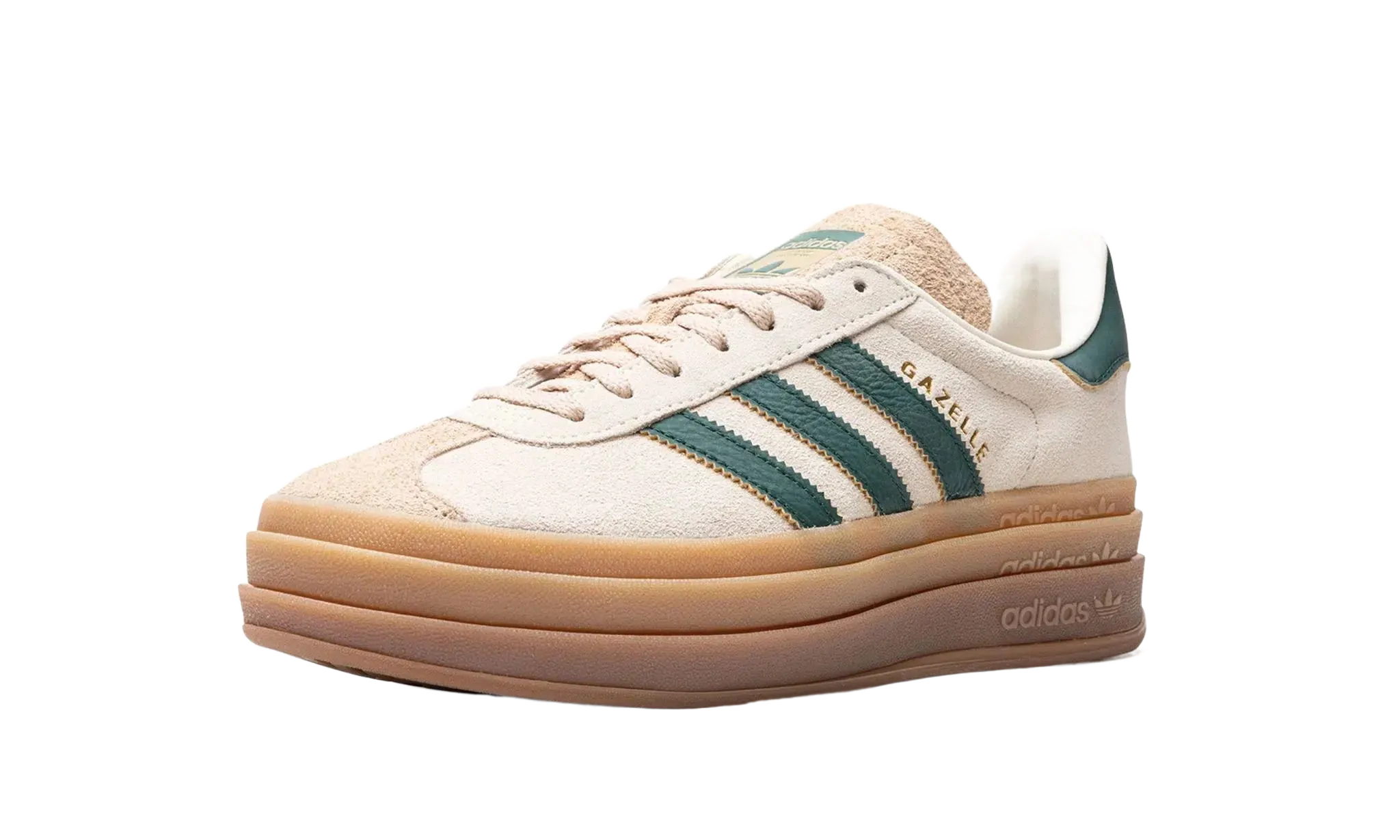 Adidas Gazelle Bold Magic Beige Collegiate Green