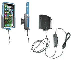 Adjustable iPhone Charging Holder for Hard-Wired Installation and Rugged Cases