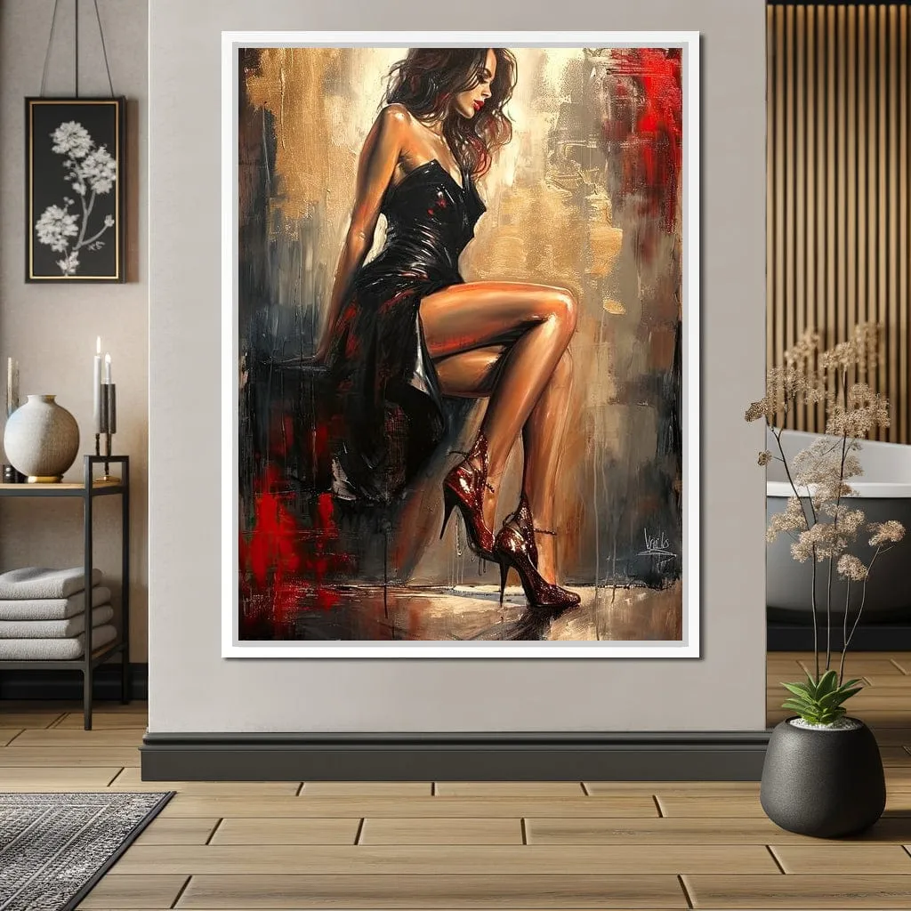 Alluring Legs Sleek Noir Elegance