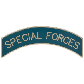 Army Special Forces Tab - Bright Metal Pin-on