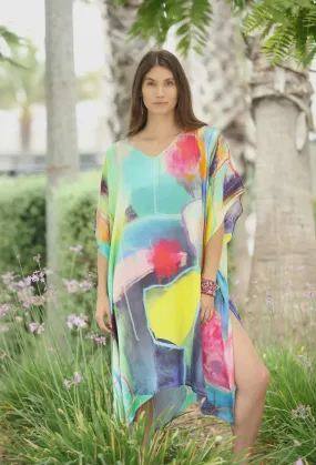 Artisan Bright Abstract Kaftan