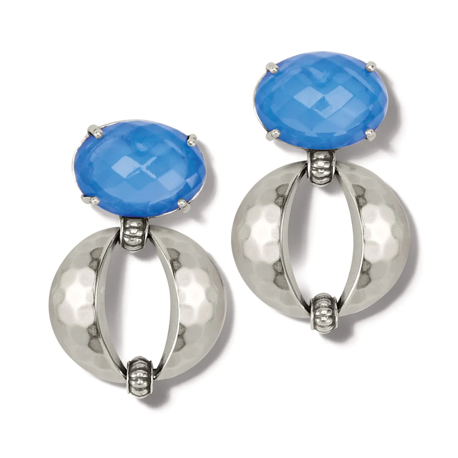 Brighton Blue Moon Bold Post Drop Earrings