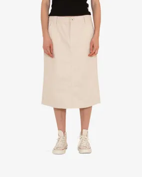 Canvas Irene Skirt (Relaxed Fit) - Natural