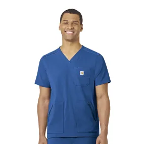 Carhartt Rugged Flex Peak Men's 5-Pocket V-Neck Scrub Top - Royal