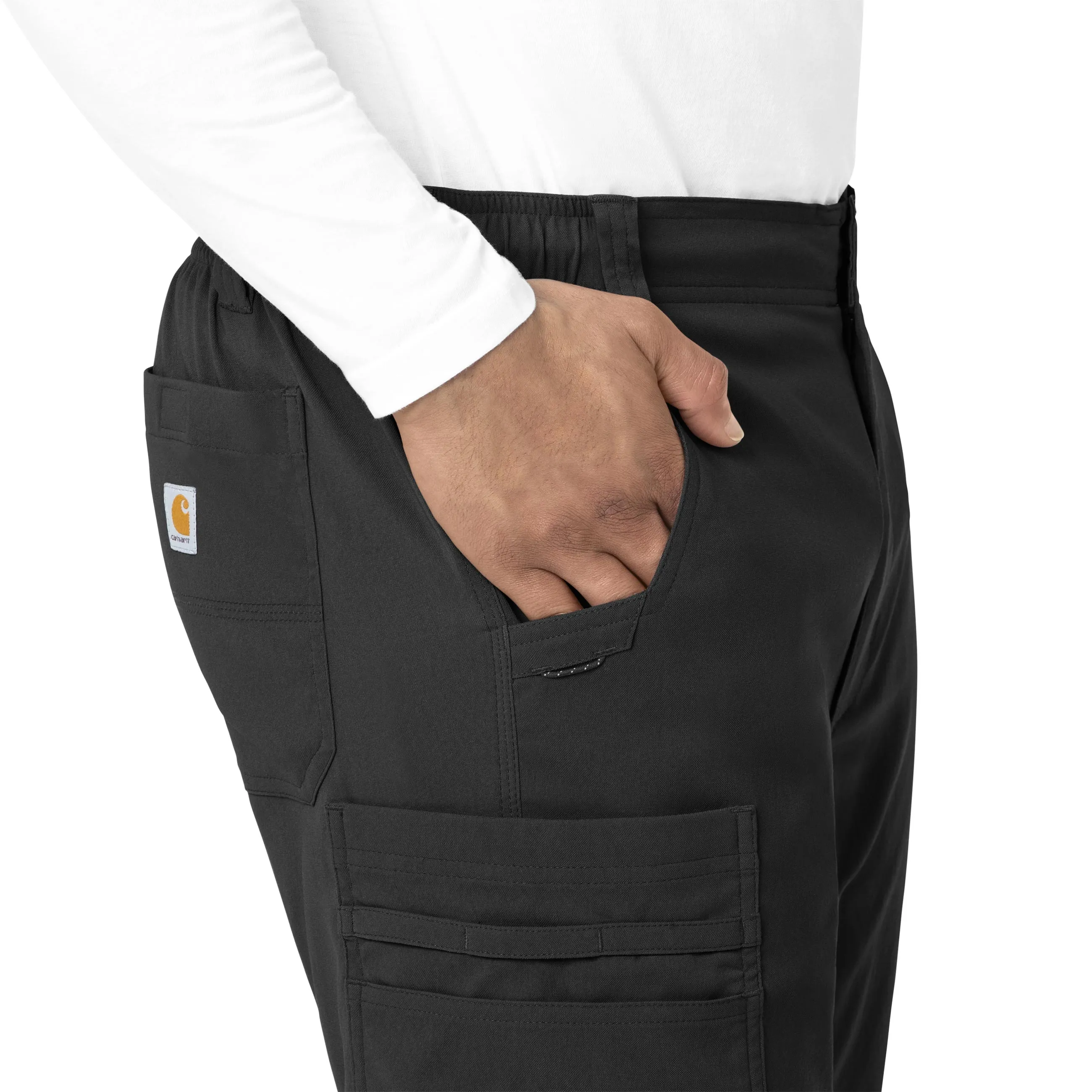 Carhartt Rugged Flex Peak Men's Straight Leg Cargo Scrub Pant - Black