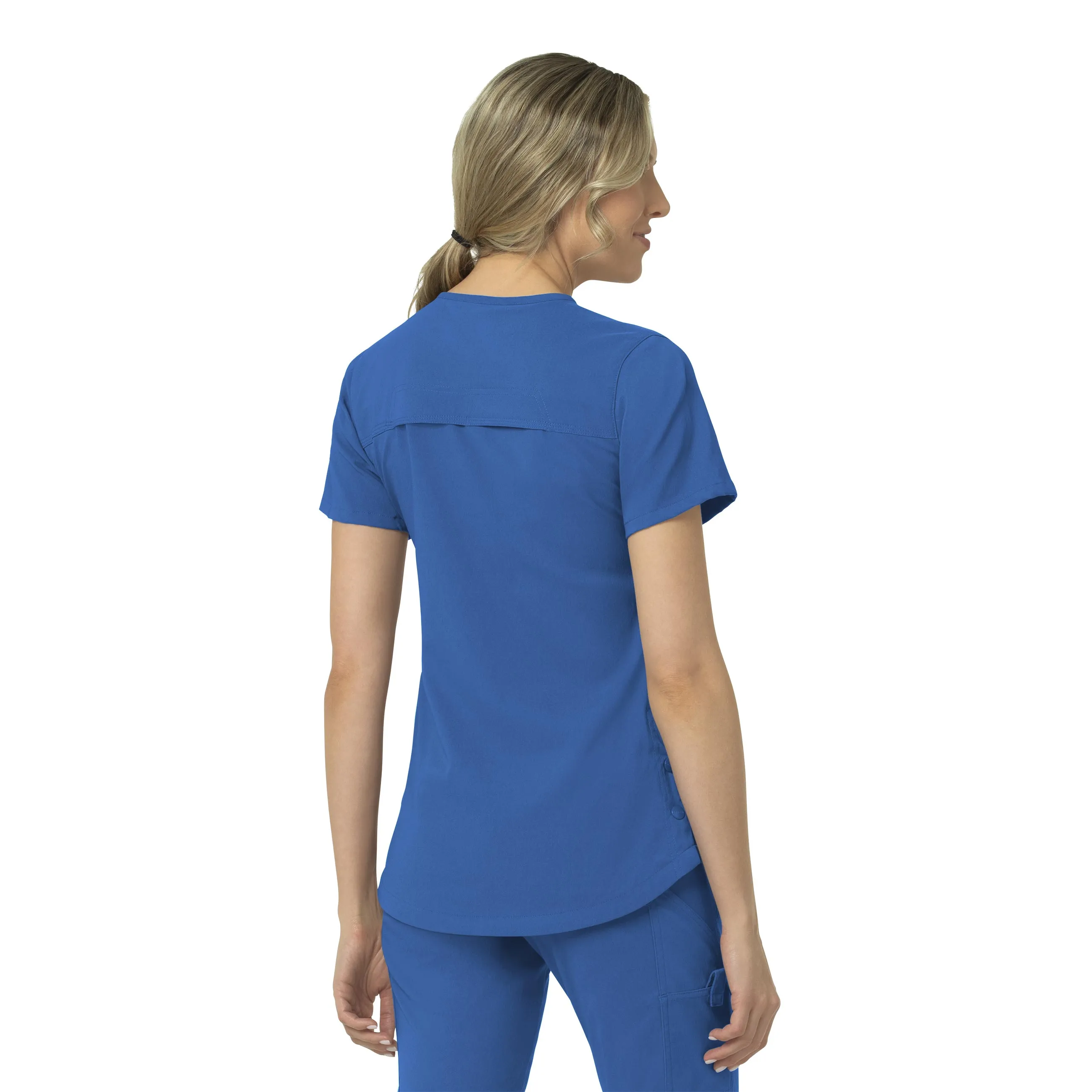 Carhartt Rugged Flex Peak Women's 4-Pocket V-Neck Scrub Top - Royal