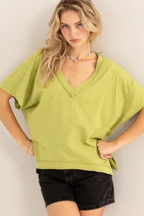 Evie Relaxed Green Top