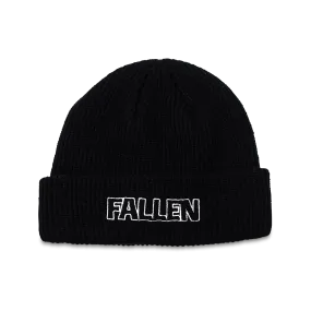 FALLEN BOLD BEANIE BLACK/WHITE