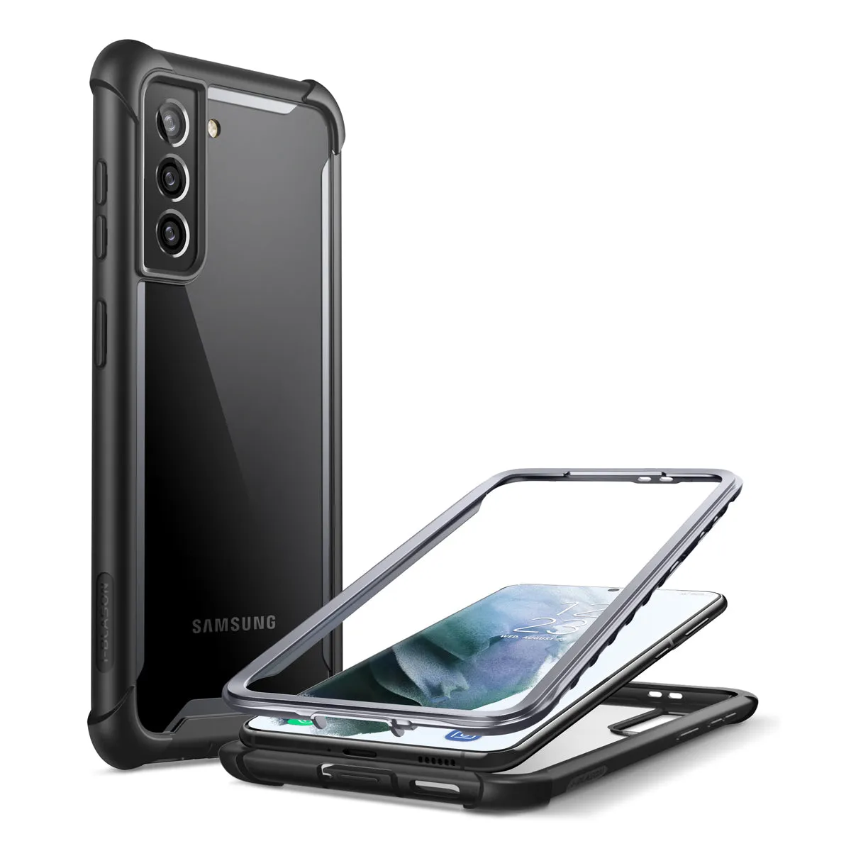 Galaxy S21 Ares Clear Rugged Case(open box) - Black