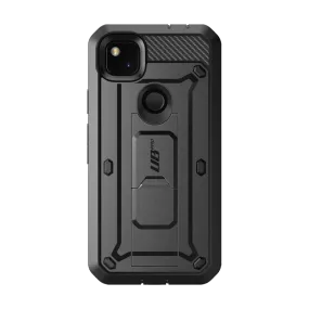 Google Pixel 4a (2020) Unicorn Beetle Pro Rugged Holster Case-Black