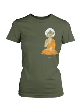 iPod Buddha - Women's Fitted T-Shirt