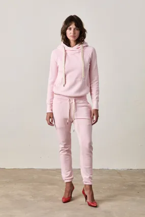 LISSE FITTED PULLOVER HOODY / PINK