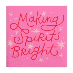 Making Spirits Bright 5 Beverage Napkins | Slant Collections