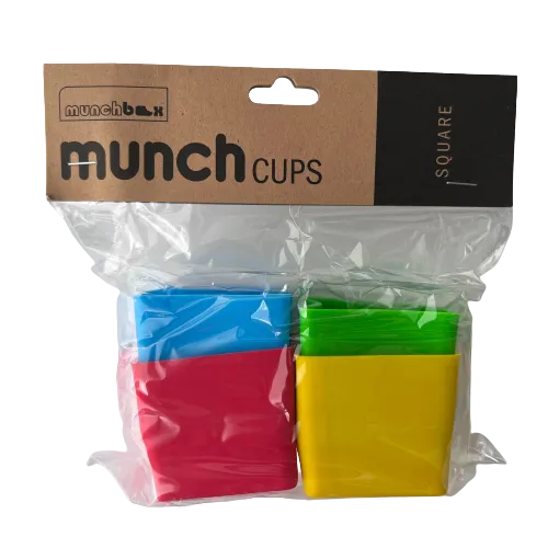 MUNCH CUPS - Bold Squares (4 pieces)