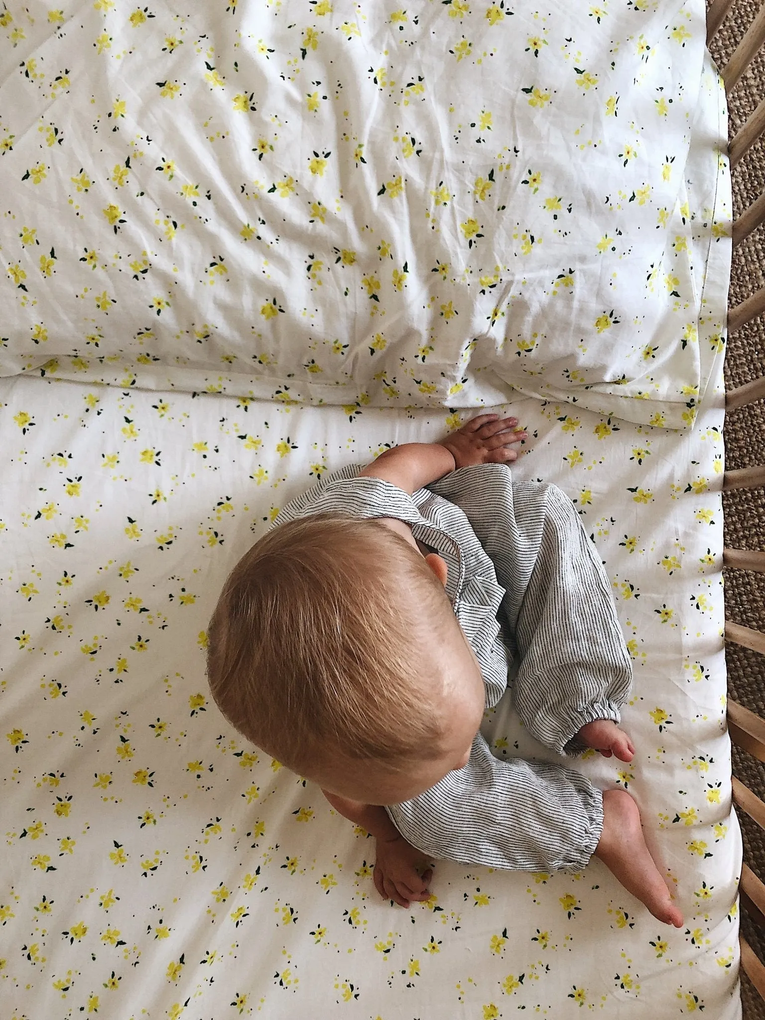 Organic Petal Fitted Cot Sheet