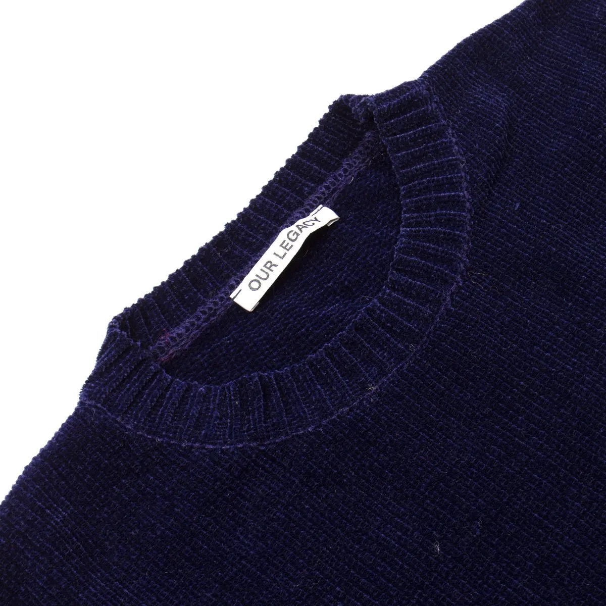 Our Legacy - Popover Roudneck Sweater - Navy Velvet