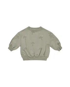 Quincy Mae - Umbrellas Relaxed Fleece Sweatshirt