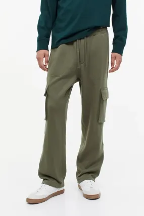 Relaxed Fit Cargo joggers For Men Olive