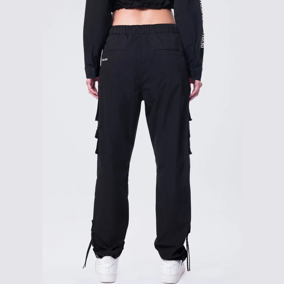 Relaxed Utility Slouched Pants - Black