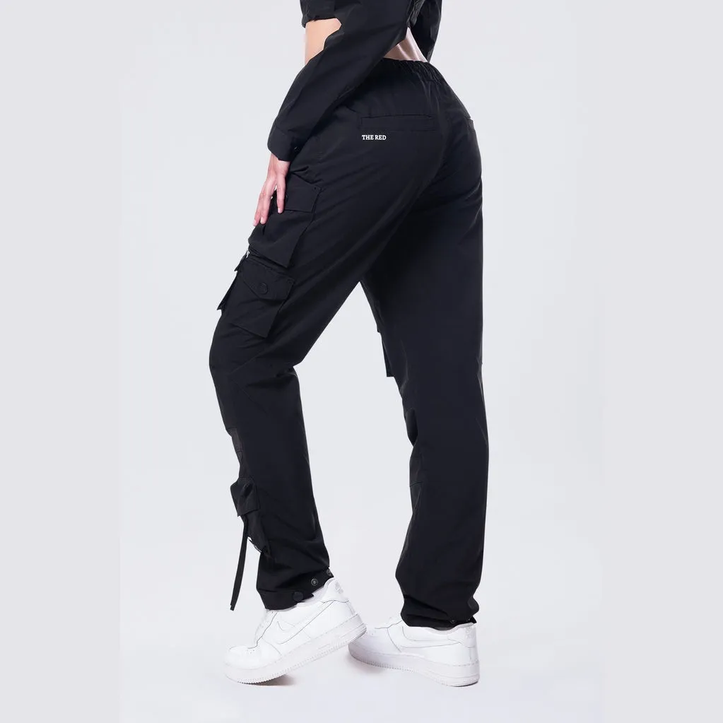 Relaxed Utility Slouched Pants - Black