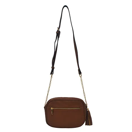 SALE! Brown Chic Faux Leather NGIL Crossbody Bag