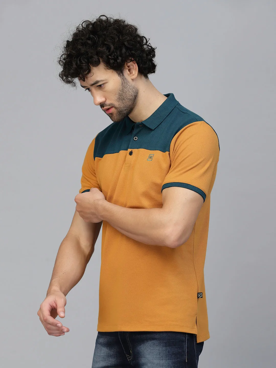 Sleek Colorblock Polo T-Shirt