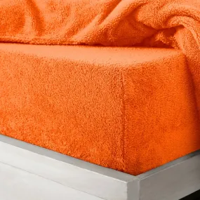 Teddy Fitted Sheet - Orange