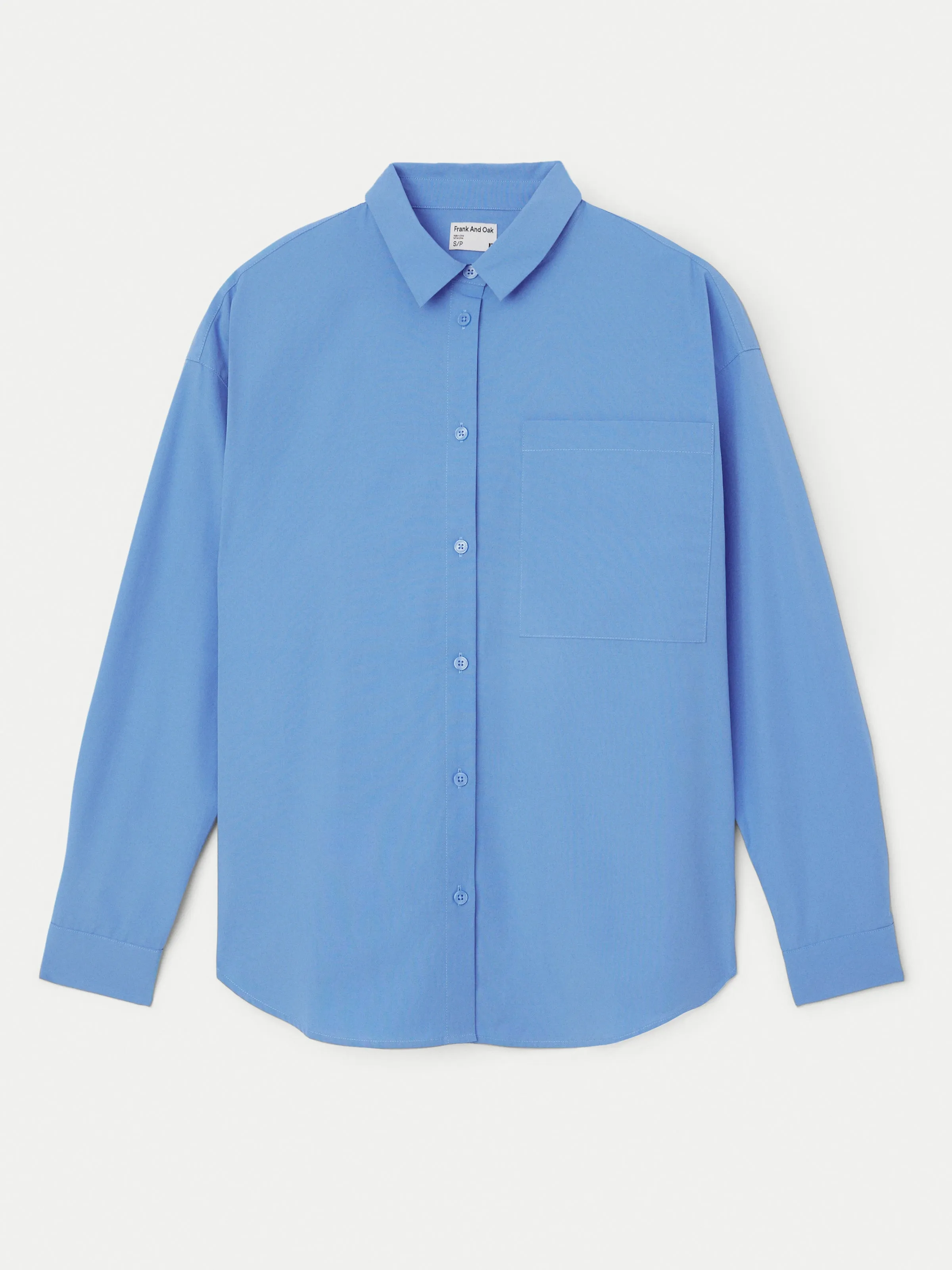 The Relaxed Poplin Shirt in Horizon