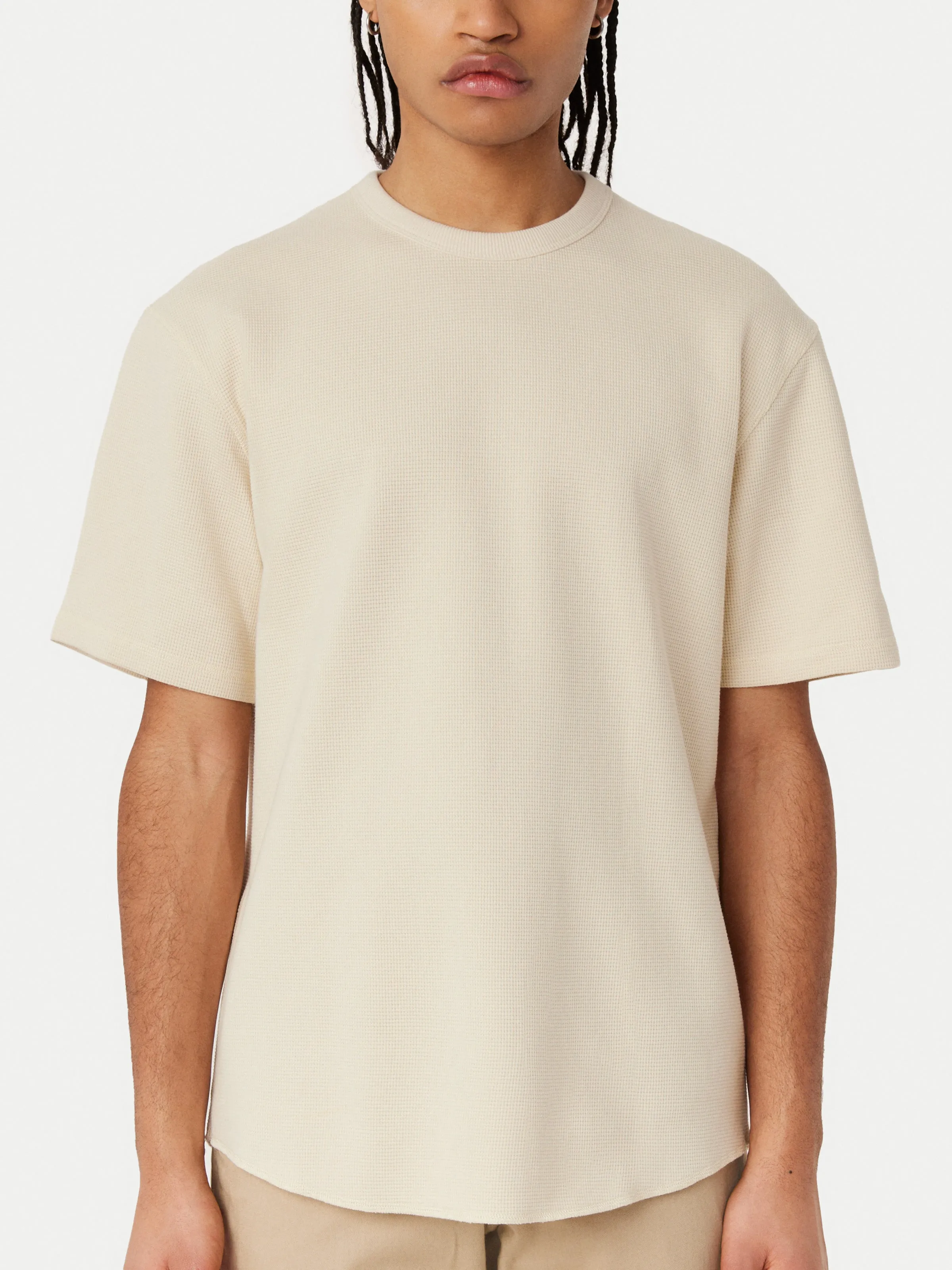 The Relaxed Waffle T-Shirt in Oatmeal