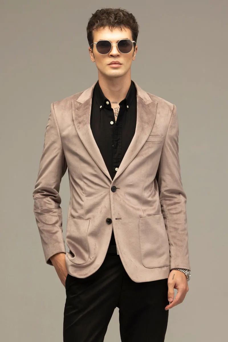 Velvet Verve Dusty Mauve Blazer