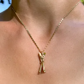 Vintage Ski Charm