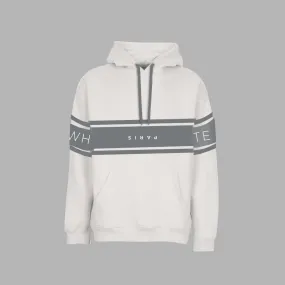 Whte Bold Extensive Hoodie